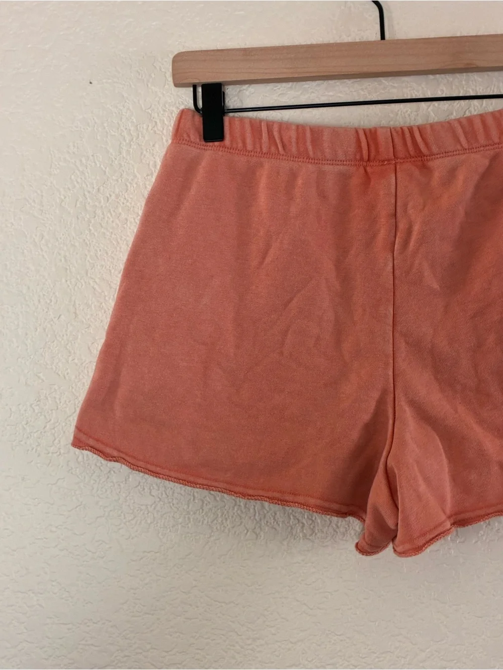 Colsie | Orange-peach cotton blend short lounge shorts with pockets size medium
